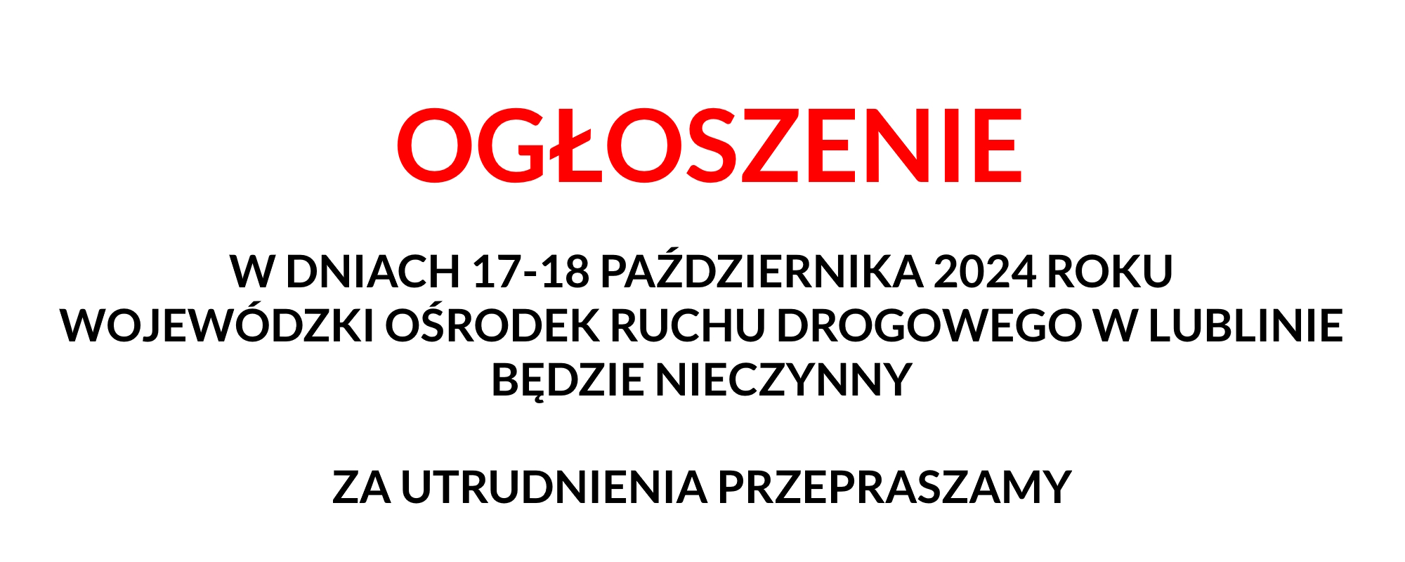 Ogłoszenie